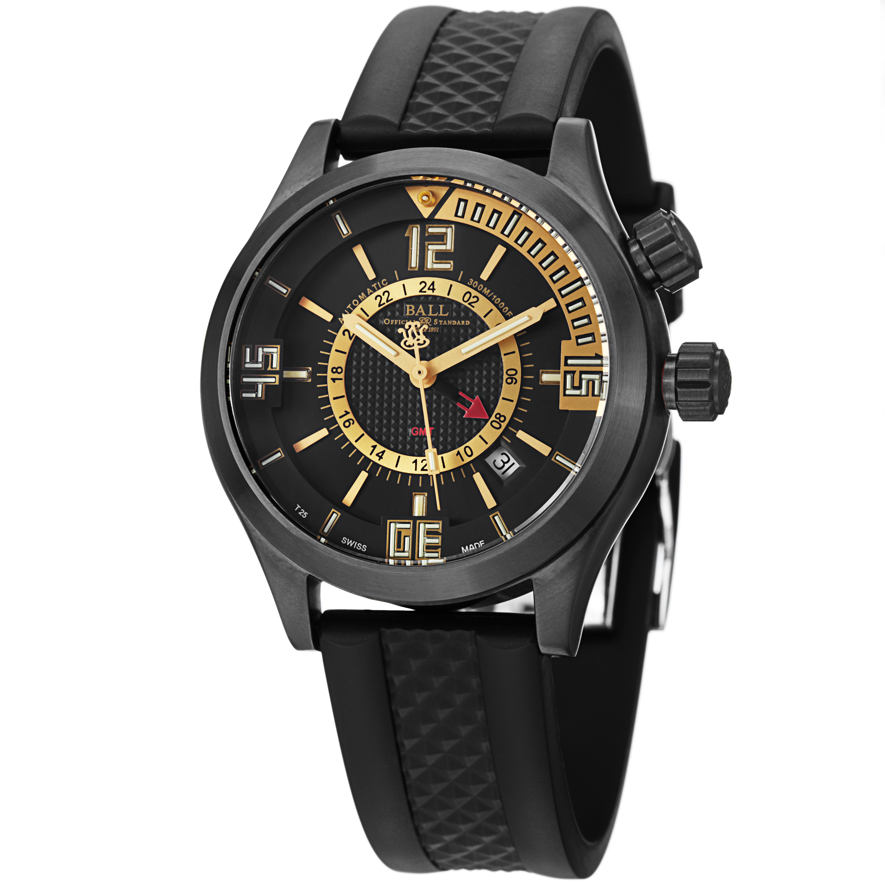Ball Engineer DG1020AP1AJBKGO Black Coated Chronograph Dive Watch