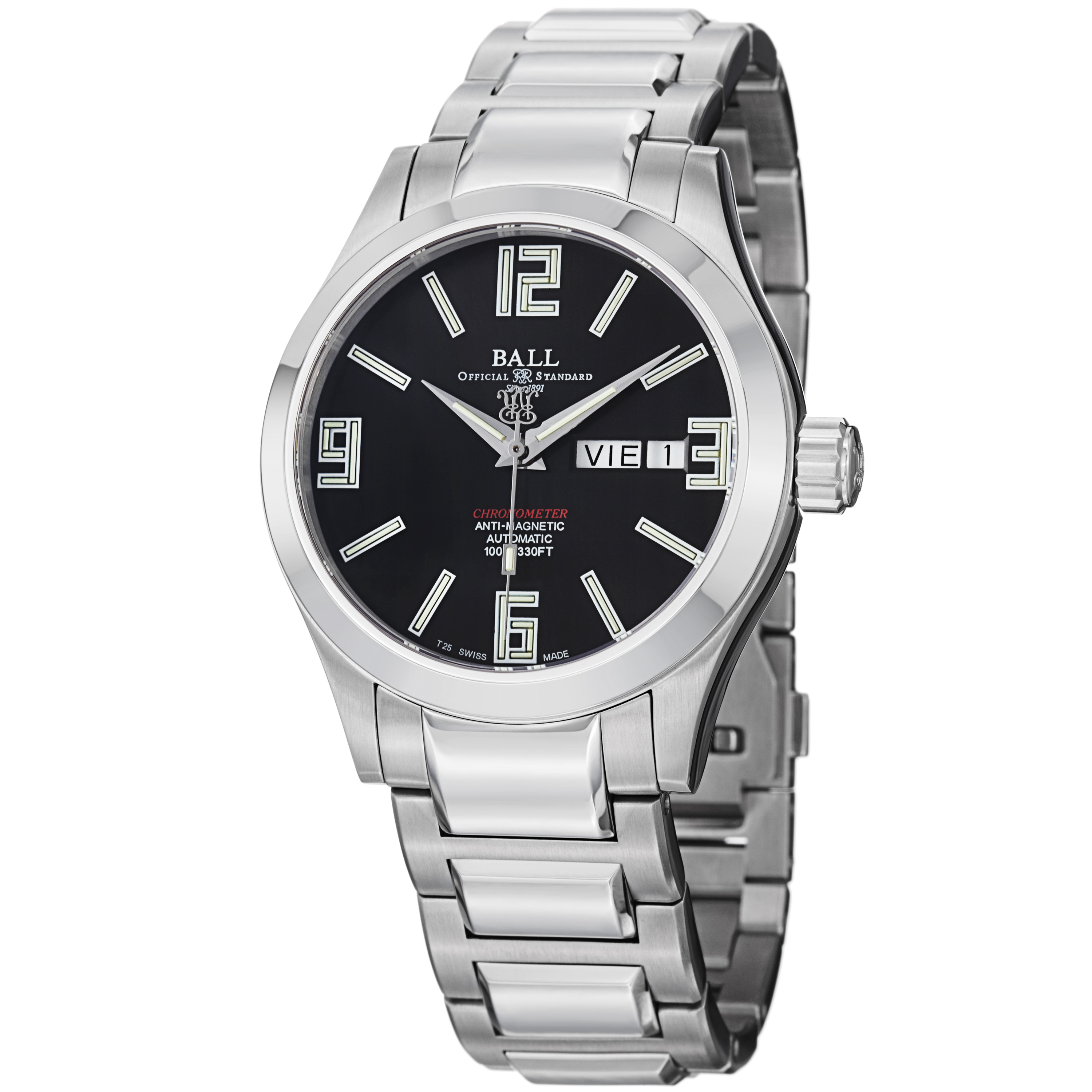 Ball Engineer NM1022C-SCAJ-BK Swiss Clone Automatic Jet Black Face Dive Watch