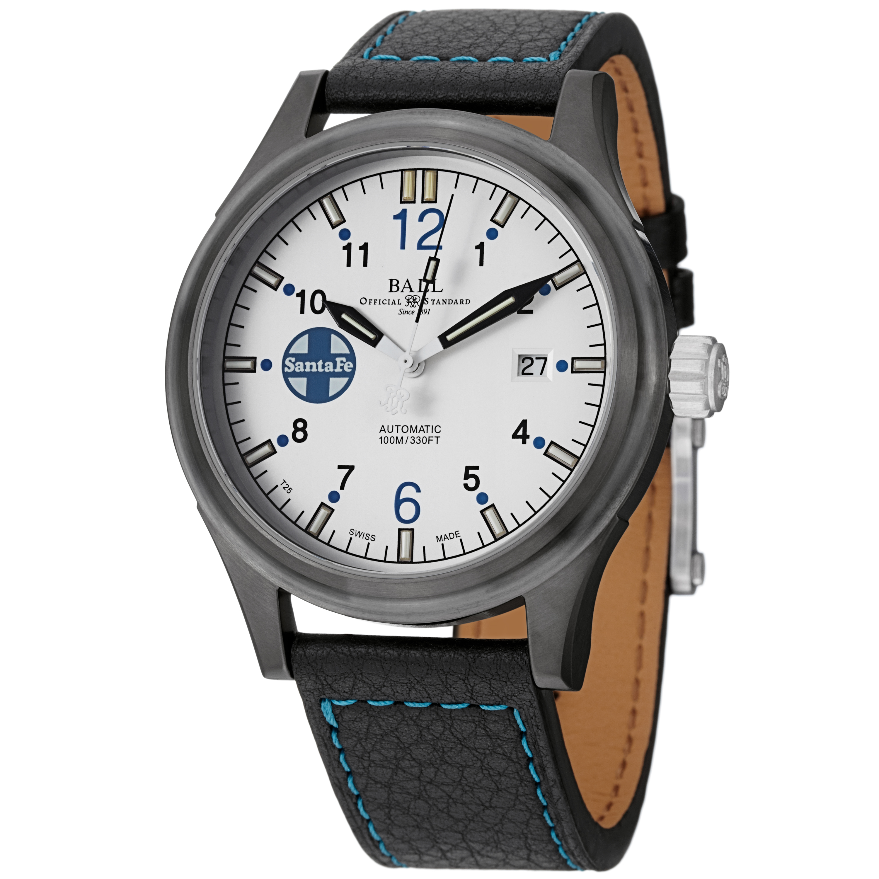 Ball Replica Fireman NM1092C-L3J-SLB Automatic Dive Watch: Jet Black Face 300m Water-Resistant