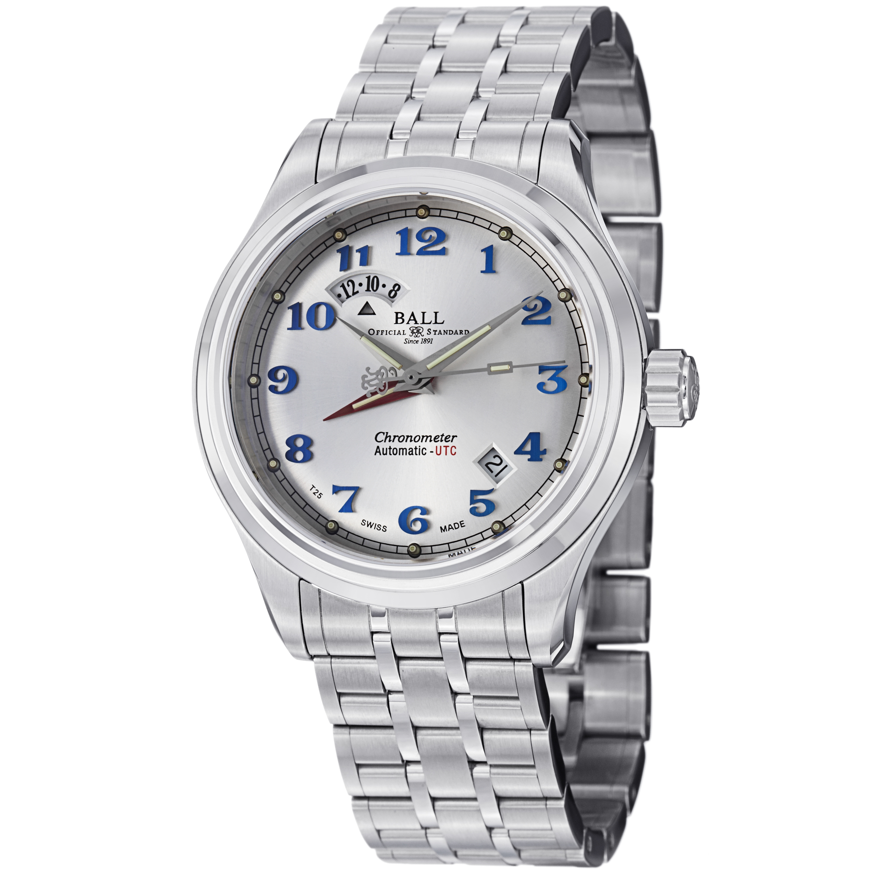 Ball GM1020D-SCJ-SL Silver GMT Master II Clone Watch