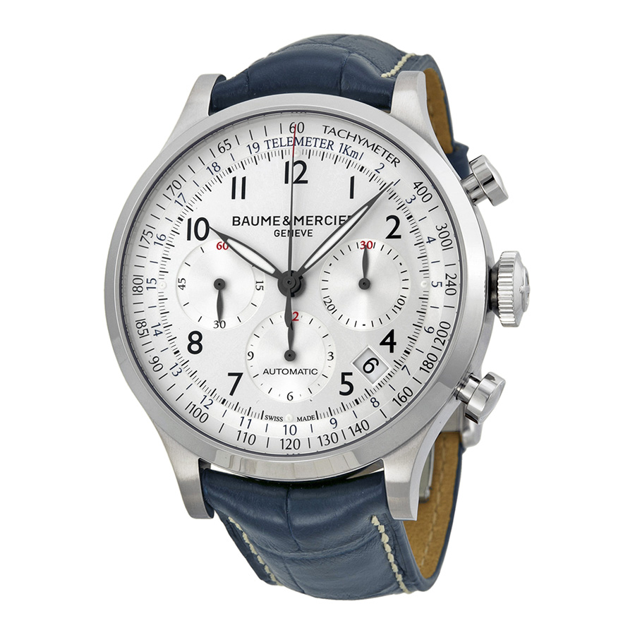 Baume et Mercier Capeland Chronograph Stainless Steel Pilot Watch