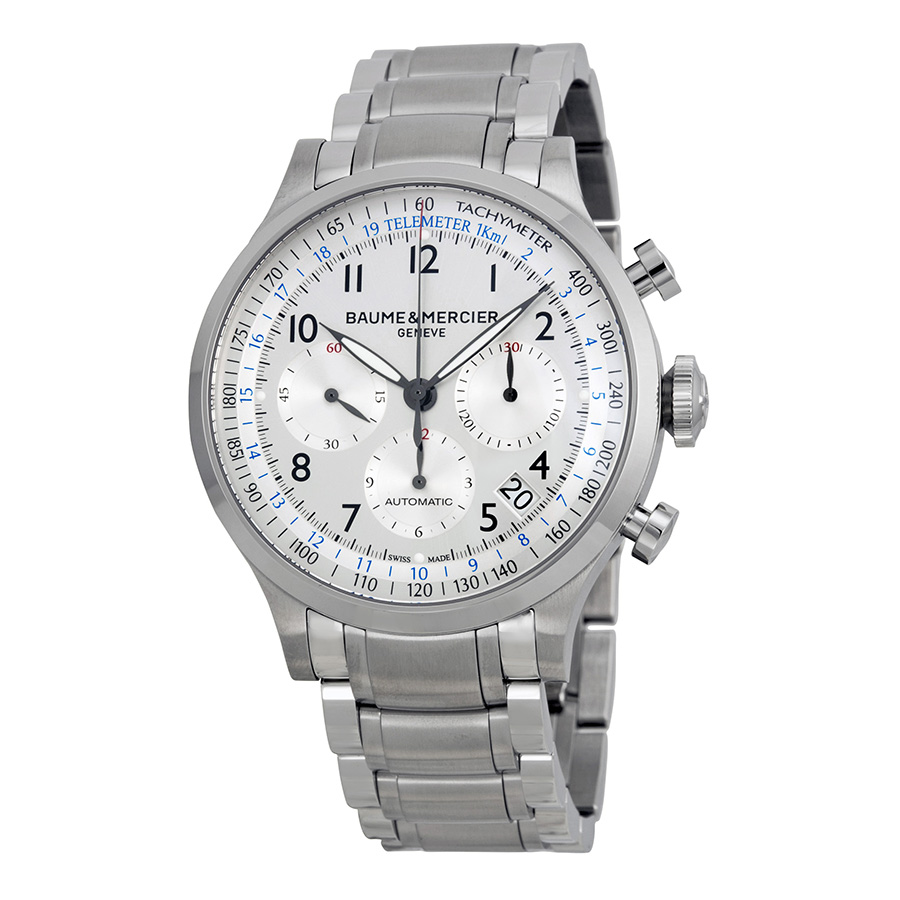 Baume & Mercier Capeland Auto Chronograph Steel 45mm Watch