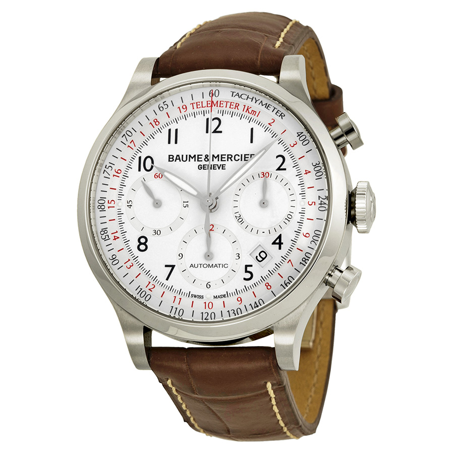 Baume & Mercier Capeland Chronograph White Gold Replica Watch