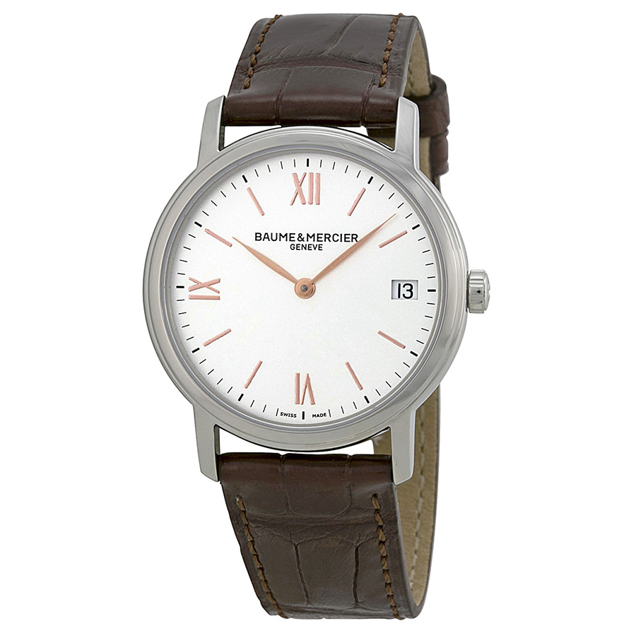 Baume & Mercier Classima 10147: Elegance in Steel - Ladies Replica Watch with White Mother-of-Pearl Dial