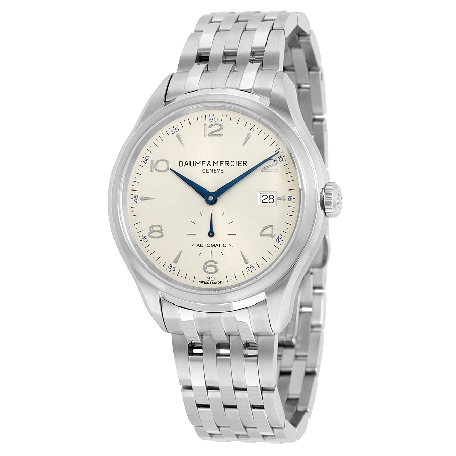 Baume et Mercier Clifton Imitation 10099 Silver Automatic Chronograph Watch