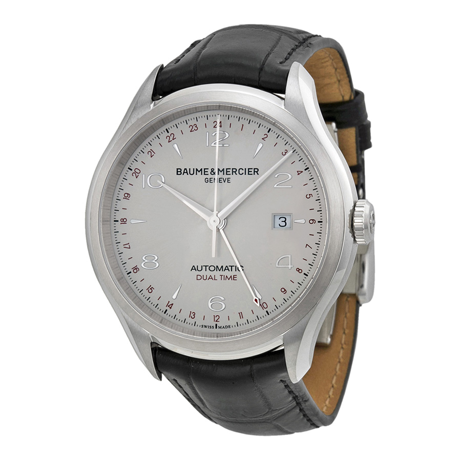 Baume et Mercier Clifton Automatic Silver Dial Steel Mens Watch Replica