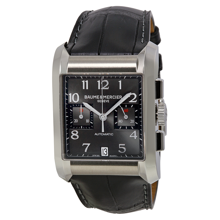 Baume et Mercier Hampton Automatic Gent's Watch - Silver Tone - Black Chronograph Face