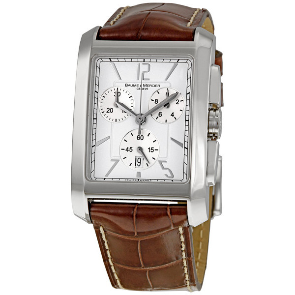 Baume et Mercier Hampton Clone 8823 Swiss Movement White Face Stainless Steel Watch