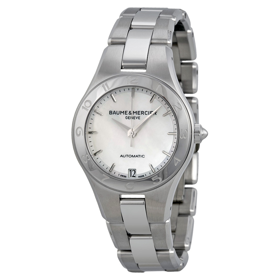 Baume et Mercier Linea 10035 - Ladies' Elegance Automatic Silver Watch