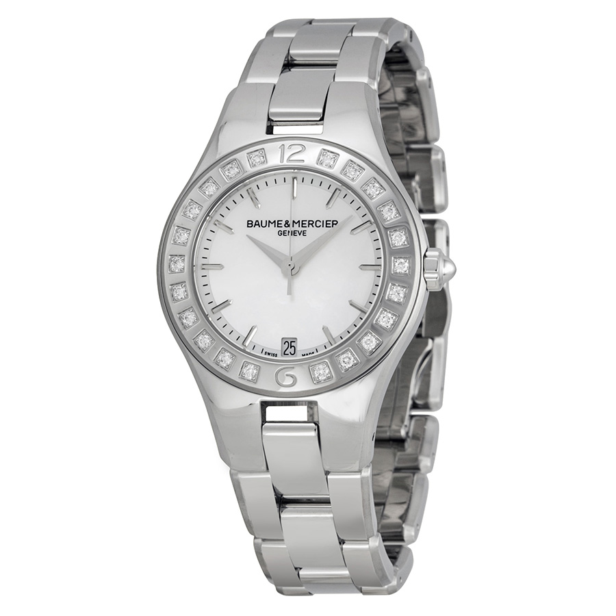 Baume et Mercier Linea Pearl-Glazed 10072 Automatic Women's Watch
