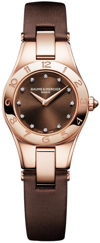 Baume et Mercier Linea 10090 18K Rose Gold Automatic Classic Chronograph Watch