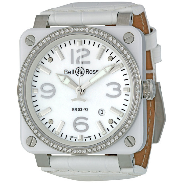 Bell Ross Aviator BR0392-WH-C-D/SCA Clone Automatic Flight Chronograph Watch