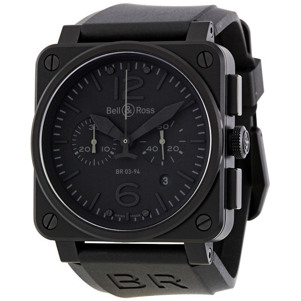 Bell Ross Phantom Jet Black Case Automatic pilots Watch