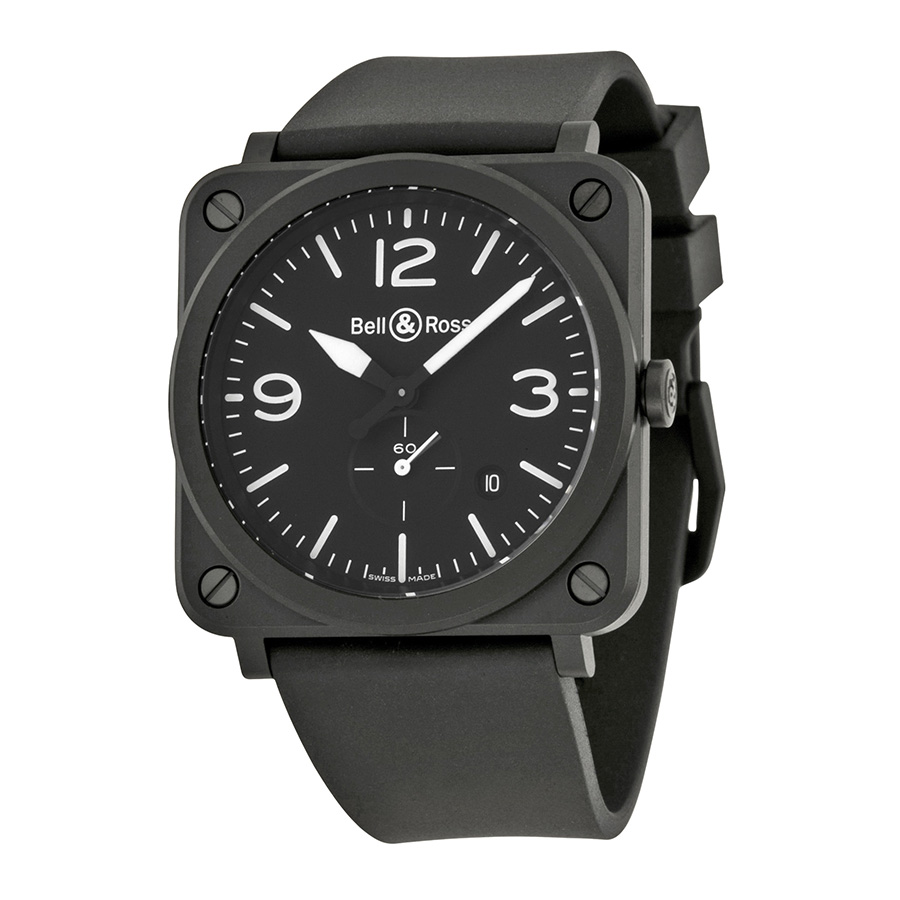 Bell and Ross Aviator Replica Jet Black Face Auto Pilot Watch