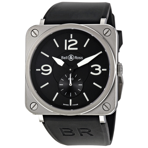 Bell & Ross Aviation BRS-BL-ST/SRB Jet Black Automatic Flight Watch