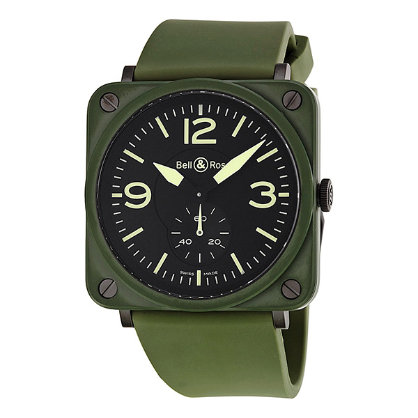 Bell & Ross Aviator Quartz - Ceramics Case - Military Black Dials Watch