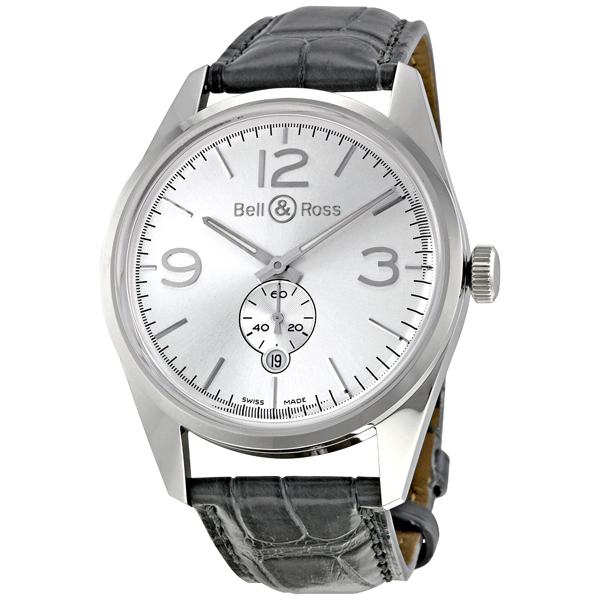 Bell & Ross Vintage Pilot Watch: Automatic, Stainless Steel Case, White Face