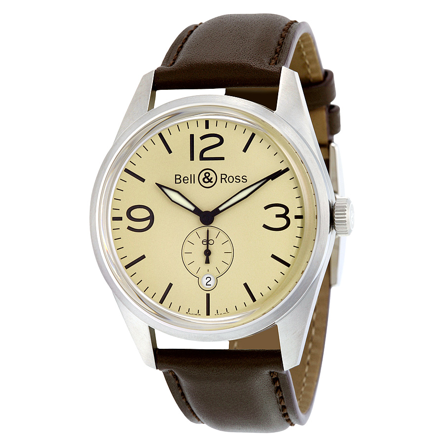 Bell Ross Vintage Chronograph BRV123 Imitation Black Steel Case Automatic Black Face 50m Water Resistant Watch