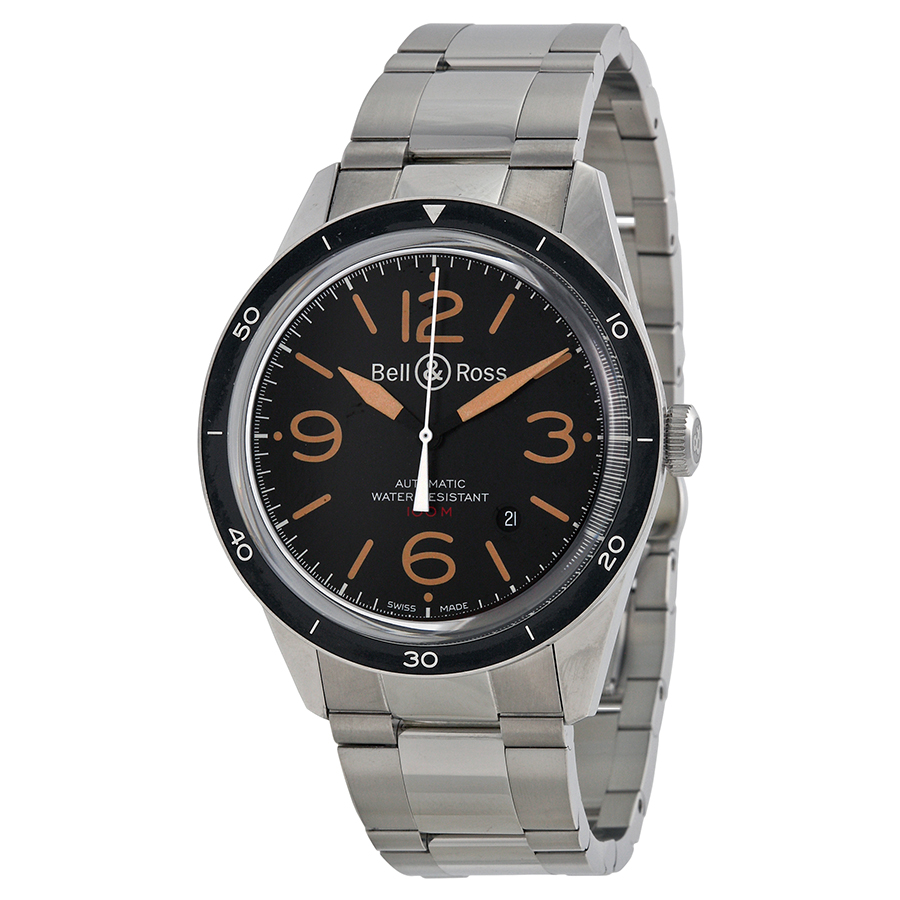 Bell Ross Vintage BRV123 Automatic Chronograph Stainless Steel Dive Watch