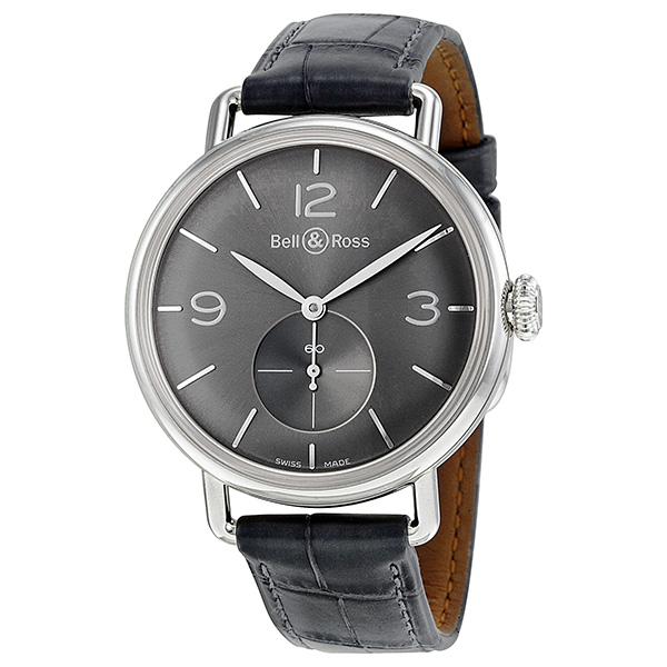 Bell Ross Vintage BRWW1 Clone Automatic Chronograph Jet Black Face Steel Watch