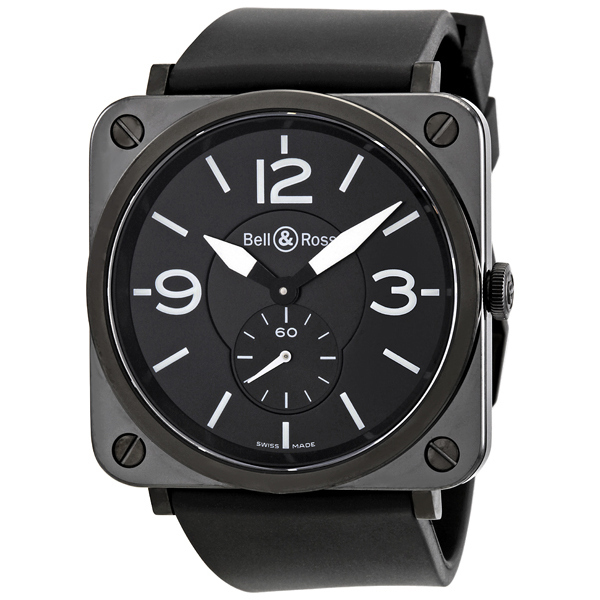 Bell & Ross Aviator Matte Black Ceramic Pilot's Watch - Carbon Core Movement