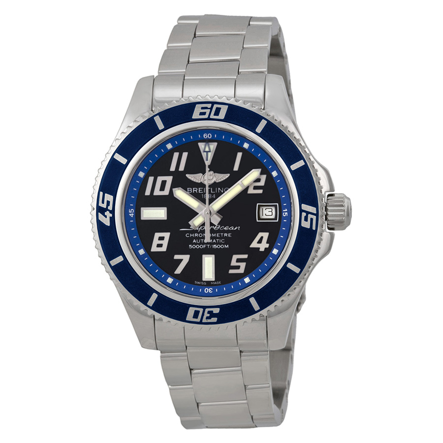 Breitling Superocean Dive Pro 36mm Steel Automatic Black Diver Watch