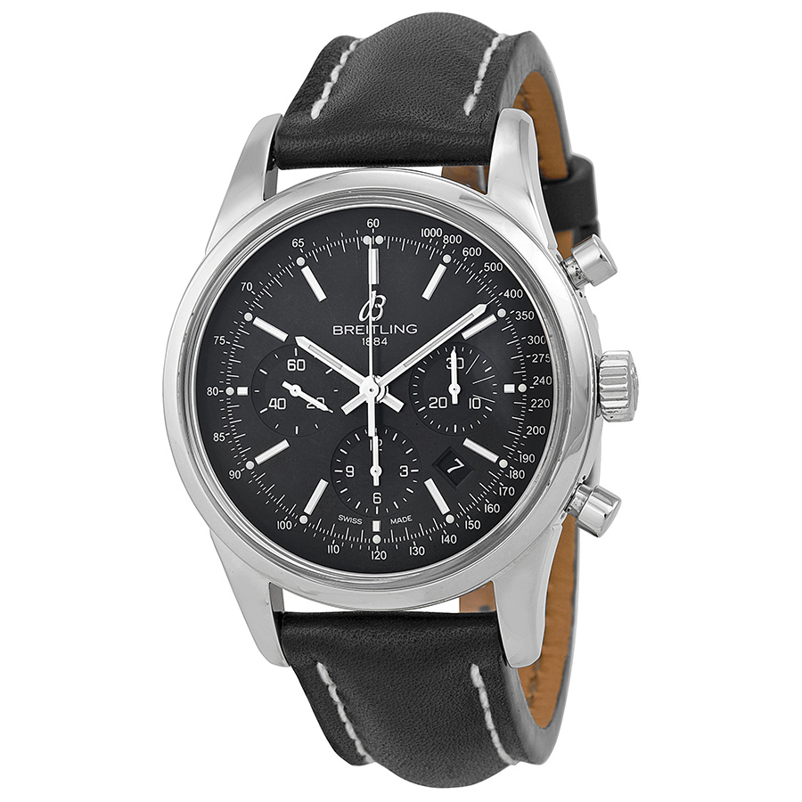Breitling Transocean AB015212/BA99 Imitation Automatic Jet Black Diver Watch