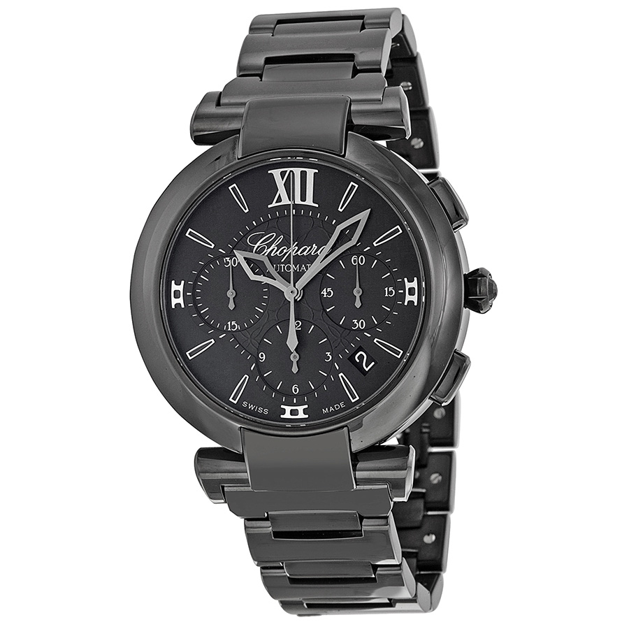 Chopard Imperiale 3005 Automatic Steel Chronograph Jet Black Watch