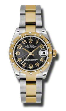Rolex Datejust 36mm Steel & Rose Gold Diamond Dial Jubilee Watch
