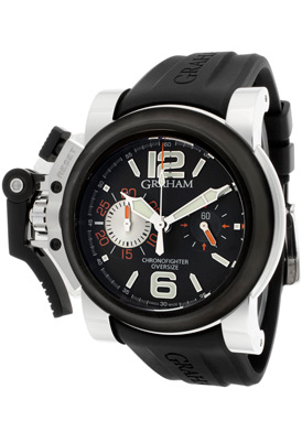 Graham Chronofighter 2OVBV.B07A.K10 Automatic Black Dial Mens Chronograph Watch