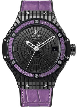 Hublot Big Bang Chronograph Black Ceramic 41mm Jet Black Face Auto Watch
