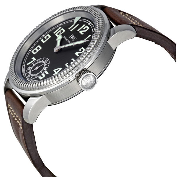 IWC Pilot Automatic Swiss Clone Jet Black Face 43mm Water-Resistant Watch