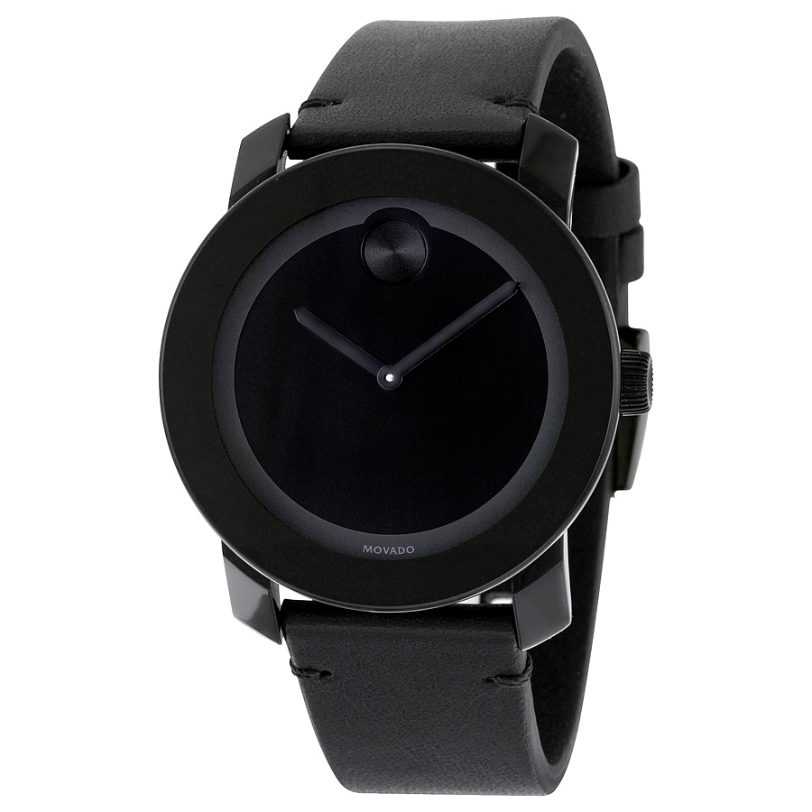 Bold Movado 3600306 Automatic Stainless Steel Black Face Chronograph Watch
