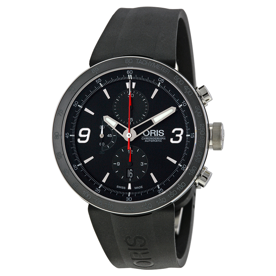 Oris TimeTech Chronograph Automatic Jet Black Face Resin Watch