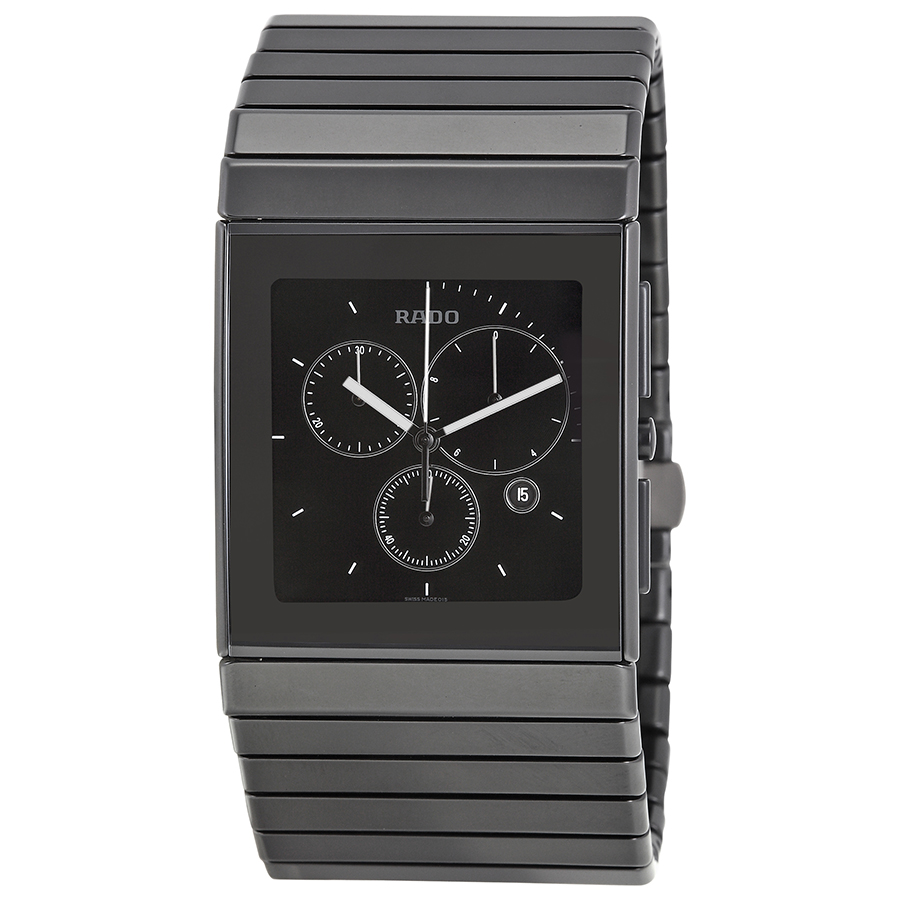 Rado Ceramica Black Ceramic & Steel Automatic Chronograph Watch
