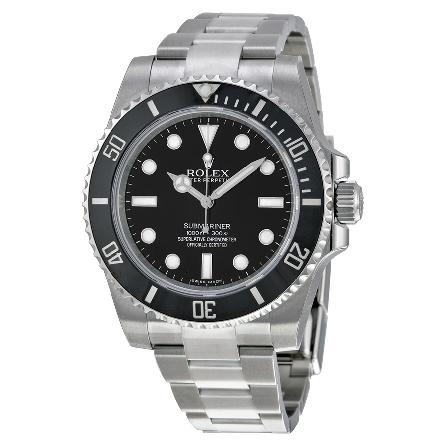 Replica Rolex Submariner Dive Chrono Automatic 41mm Jet Black Face Water Resistant Watch