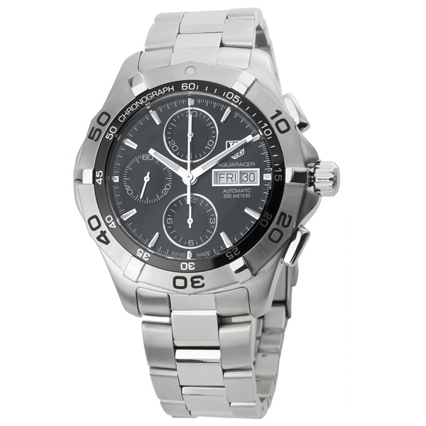 Tag Heuer Aquaracer Dive Replica 300M Stainless Steel Automatic Jet Black Face Watch