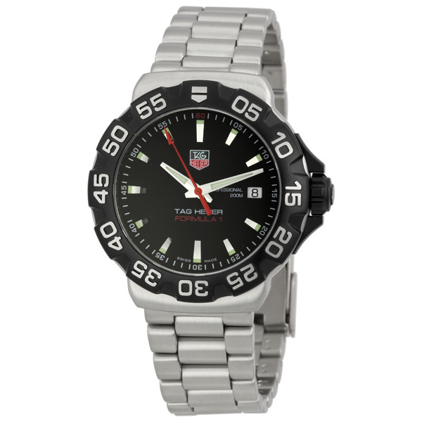 Tag Heuer F1 Automatic Carbon Case Jet Black Face Men's Watch