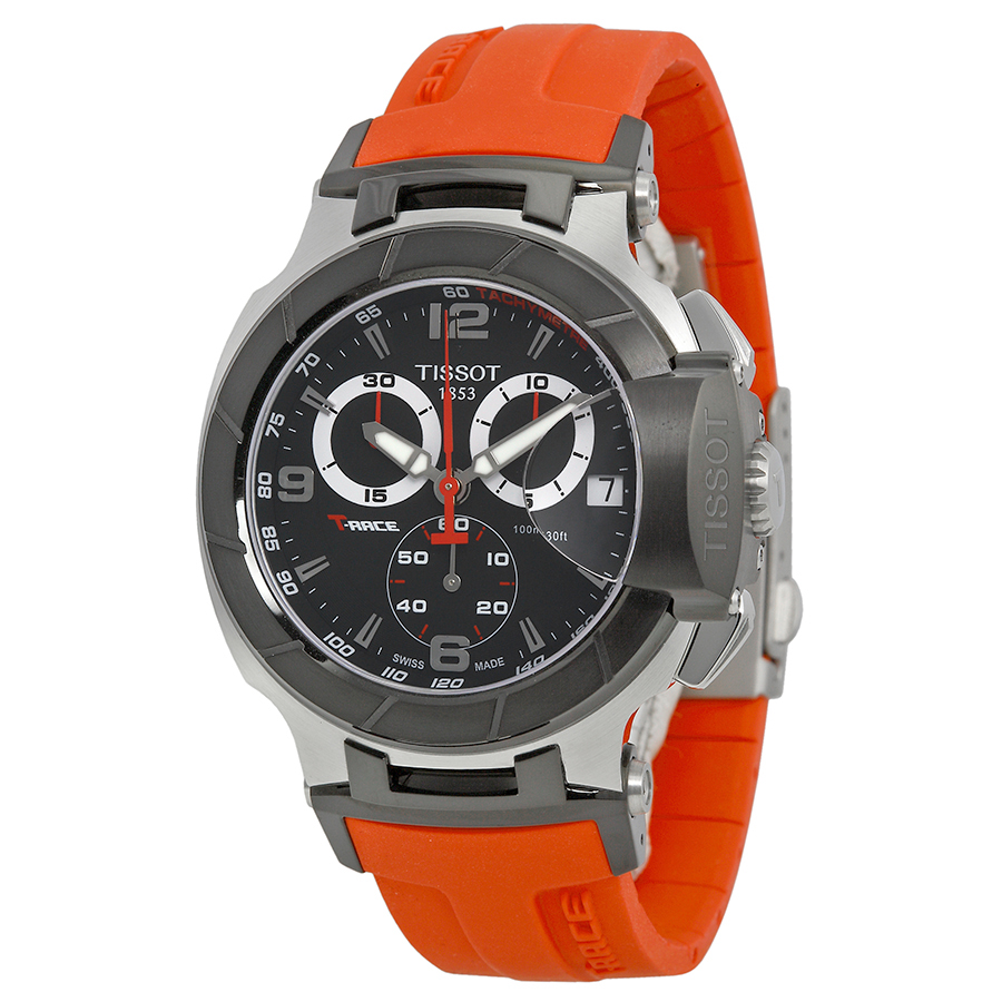 Tissot T-Race Quartz Chronograph 47mm Black Face Sports Watch