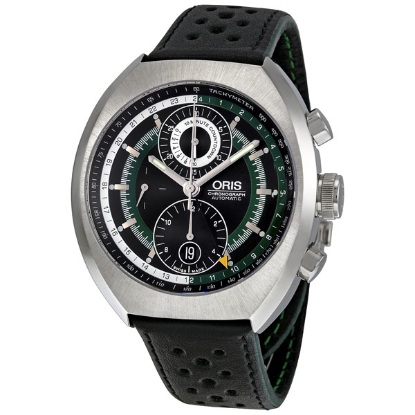 Oris 677-7619-4154LS Diver Chrono Jet Black Case Automatic Mens Watch