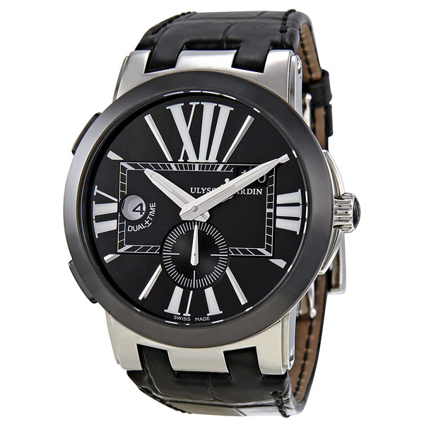 Ulysse Nardin Executive Automatic Chronograph Silver Face Mens Watch