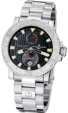 Ulysse Nardin Maxi Marine Dive 263-33-7/92 Jet Black Face Automatic Water-Resistant Watch