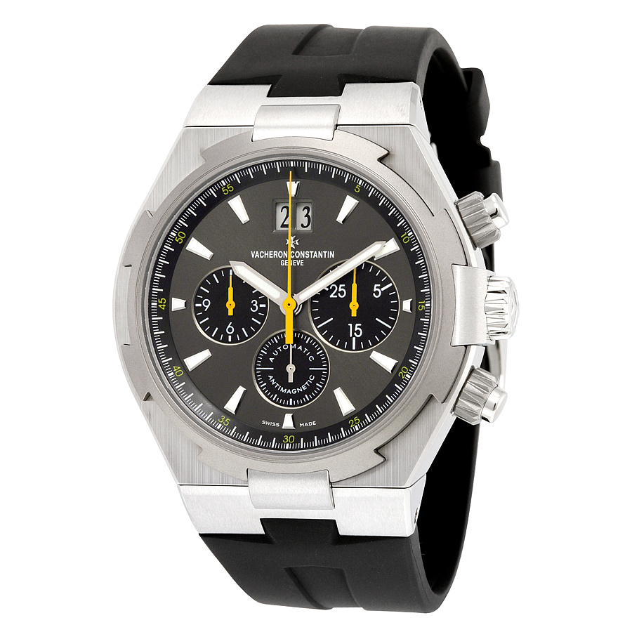 Vacheron Constantin Overseas Chronograph Swiss Clone Jet Black Face 49mm Waterproof Luxury Watch