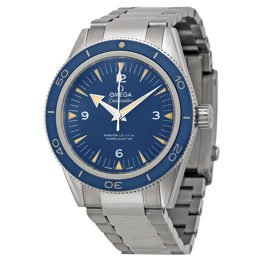 Omega Constellation Master Co-Axial Blue Steel Mens Watch