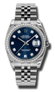 Rolex Datejust 41mm Blue Steel & Gold Automatic Lady's Watch