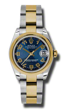 Rolex Datejust 36mm Steel & Gold Replica Watch with Champagne Diamond Dial
