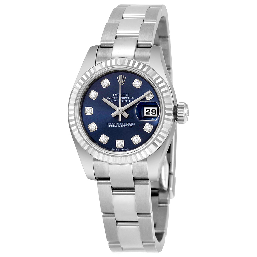 Rolex Datejust Classic 179174BLDO Imitation Stainless Steel Automatic Diamond Set Watch