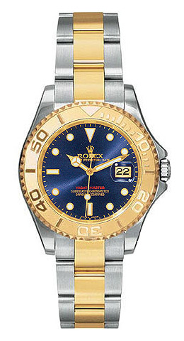 Rolex Yacht-Master 168623BLSO Clone Automatic Gold-Plated Yacht Watch