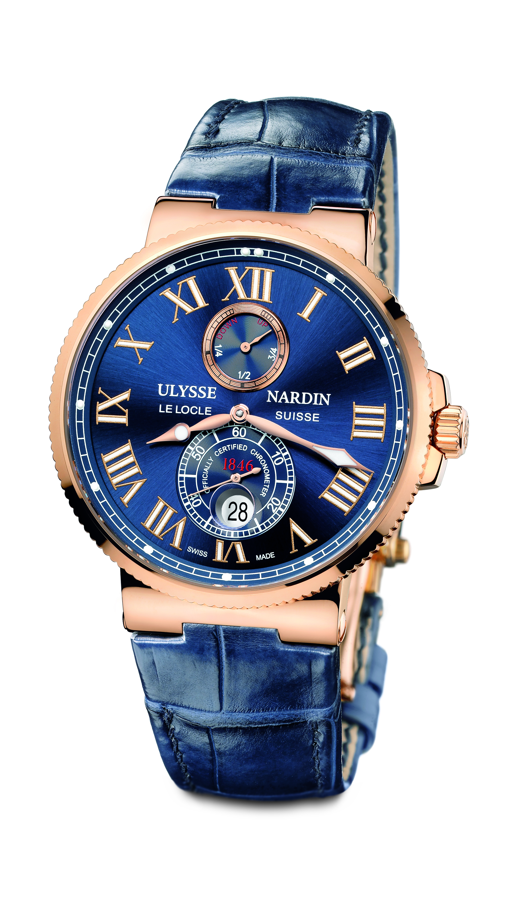 Ulysse Nardin Maxi Marine Blue Face Dive Replica Watch