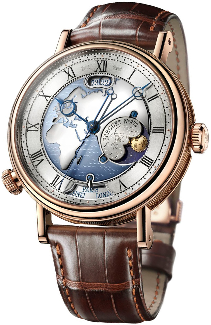 Breguet 5717BR-EU-9ZU Imitation Automatic Watch - Rose Gold Case, Black Roman Dial, 40mm